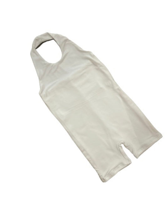 Kid’s Halter Neck Romper/Jumpsuit White & Green