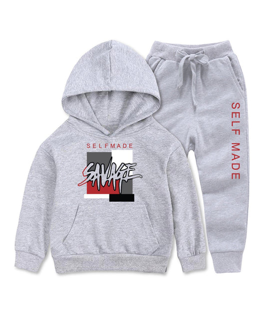Boy's Savage Self Made HD/Jogger Set - BLACK