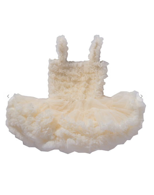 Tutu Ombre Dress - IVORY