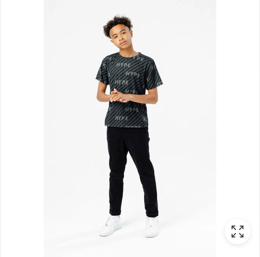 Hype Boys Black Illusion T-shirt