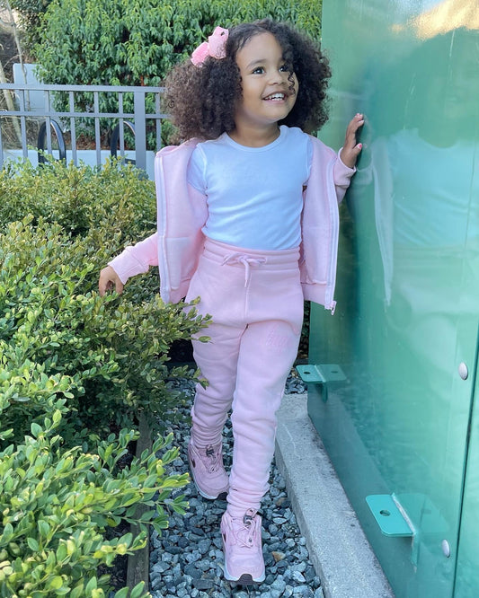 Hype Girls Pink Zip Tracksuit Set