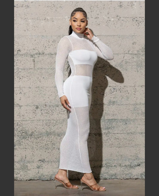 Women Maxi Mesh Dress