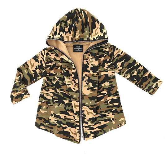 Kids Camo Zipper Jacket / Sweater