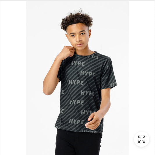 Hype Boys Black Illusion T-shirt