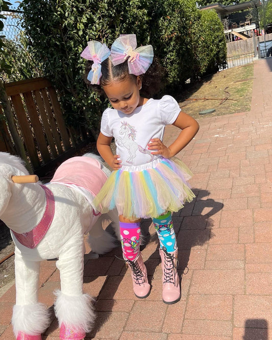 Pastel Rainbow Tutu Skirt. Birthday