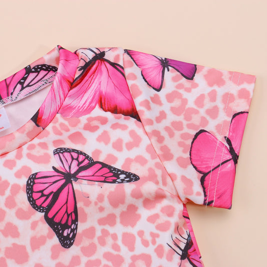 Suit Short Sleeve T shirt + Short Summer Clothing Set