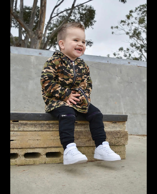Kids Camo Zipper Jacket / Sweater