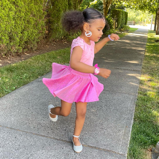 Sparkly Hologram Skater Skirt- Birthday