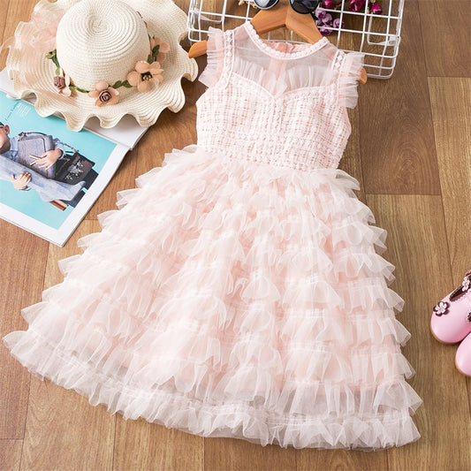 Princess Dress Summer Birthday Party Baby Girl Dress