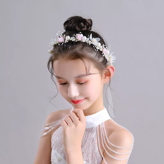 Flower Rhinestones Crown Children Princess headbands