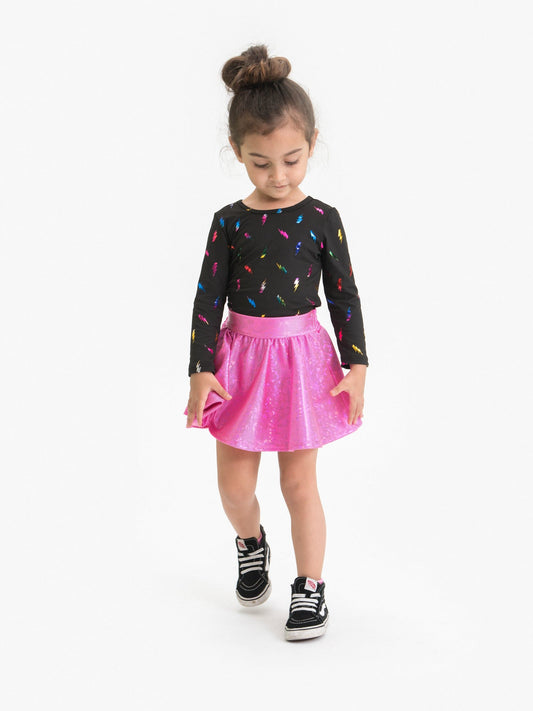 Rainbow Lighting Bolt Ballet Top