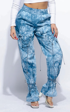 Parachute Lace Up Jogger Pants