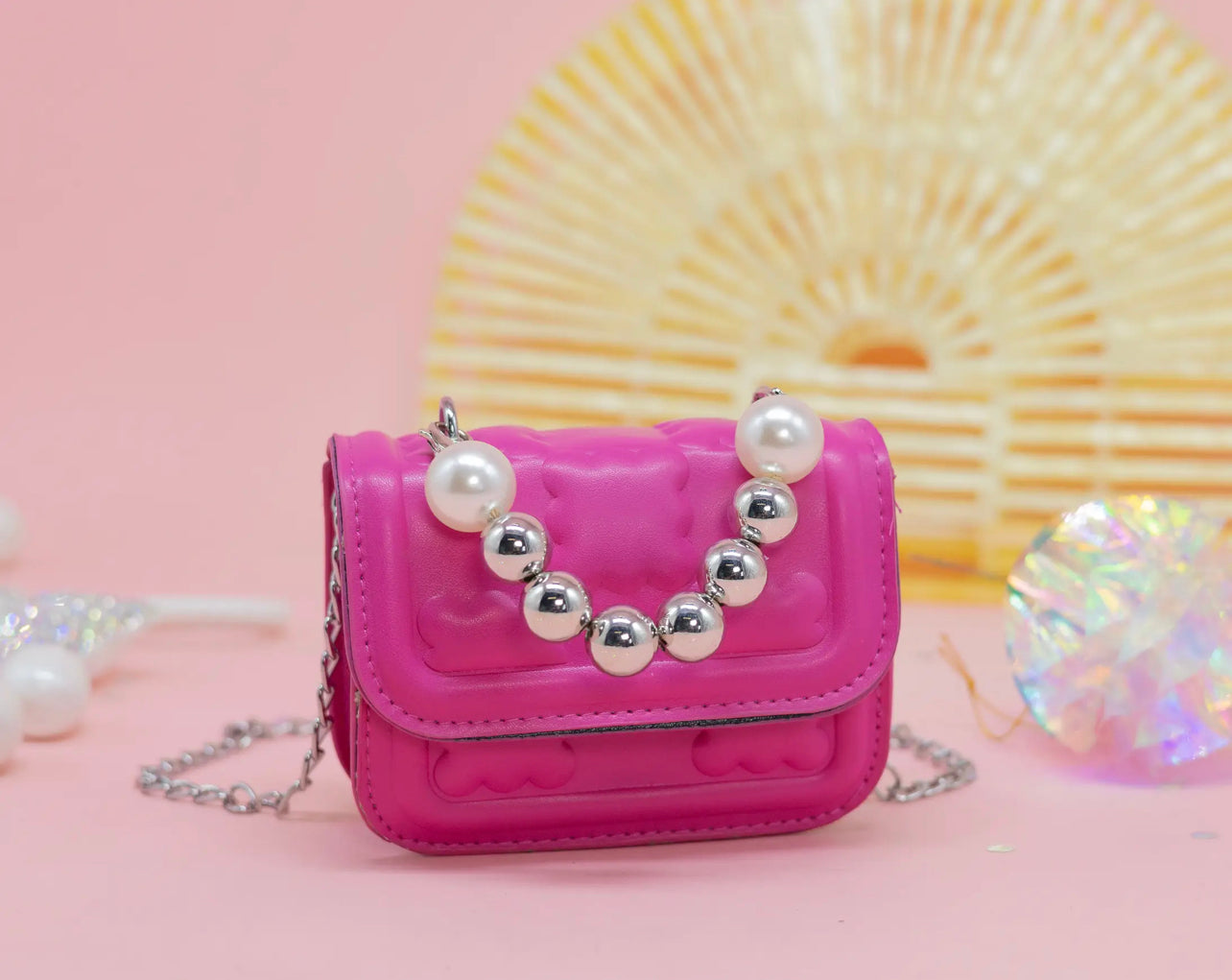 Mini Pearl Crossbody bag - Pink