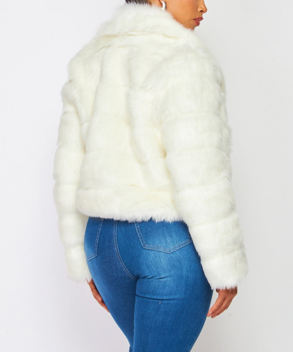 White Soft Fur Coat