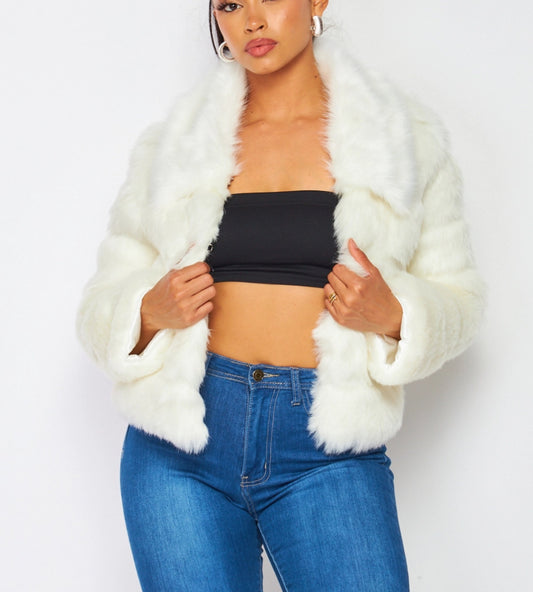 White Soft Fur Coat