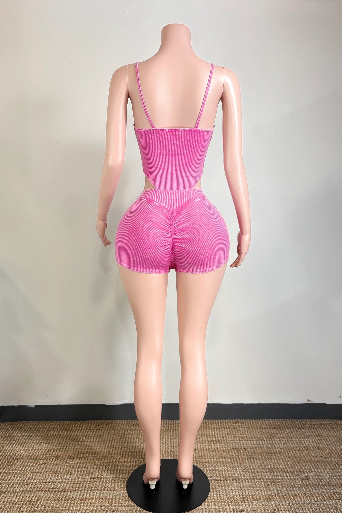 Mineral Wash High Cut Bodysuit & Short Set