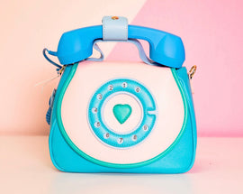 Ring Ring Phone Convertible Handbag - Blue