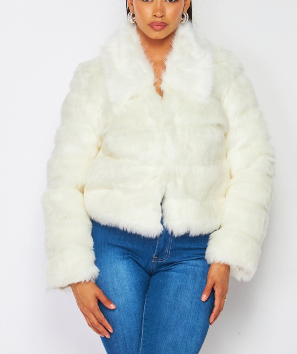 White Soft Fur Coat