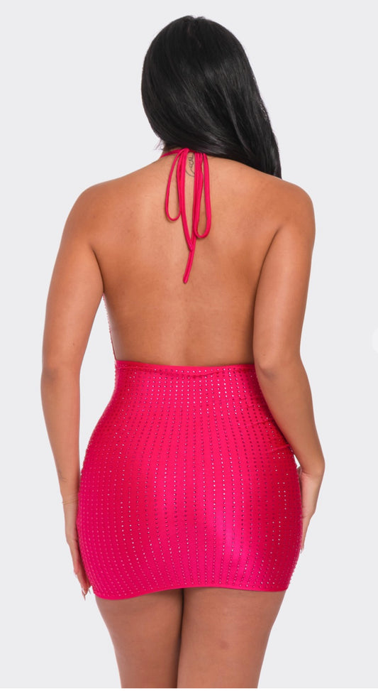 HALTER STUD DRESS