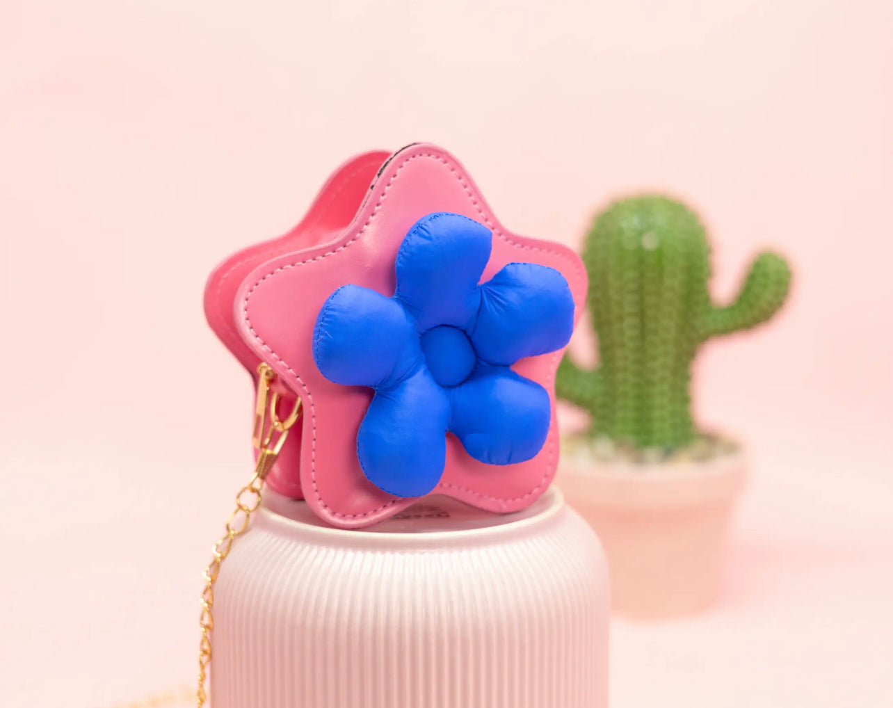 Mini pop star crossbody bag - Pink/blue