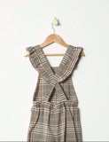 Girls’ Checked Jumpsuit