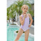 Children's Competition Training Solid Color Flash Swimsuit