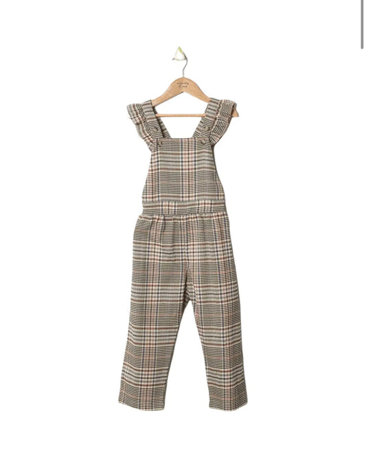 Girls’ Checked Jumpsuit