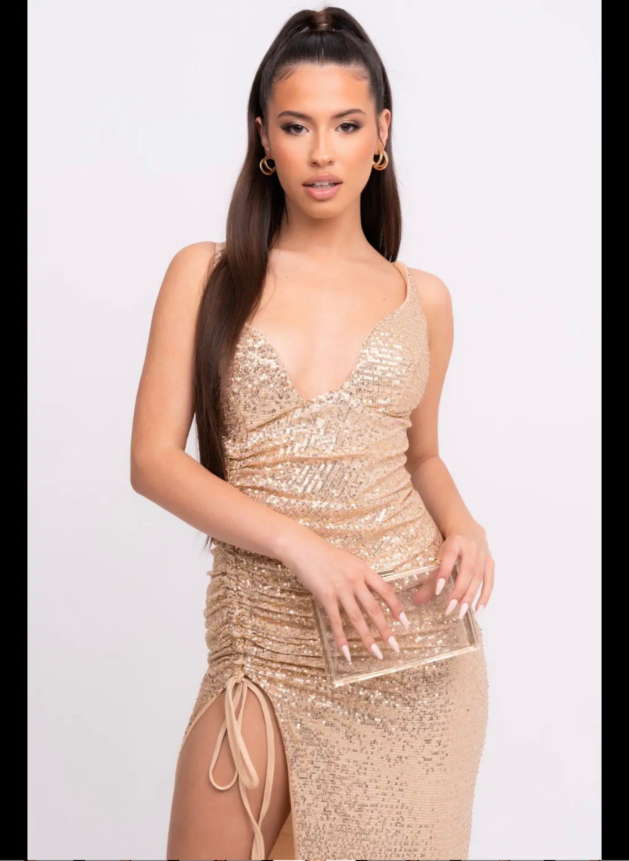 Magestic Premium Gold Holographic Strappy Ruched Drawstring Slit Plung Star Star Shop Magestic Premium Gold Holographic Strappy Ruched Drawstring Slit Plung Star Star Shop