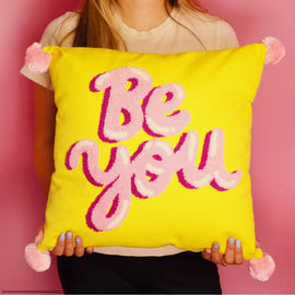 Square Hook Pillow - Be You