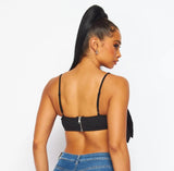 Women’s Gift Big Bow Front Cami Crop Top