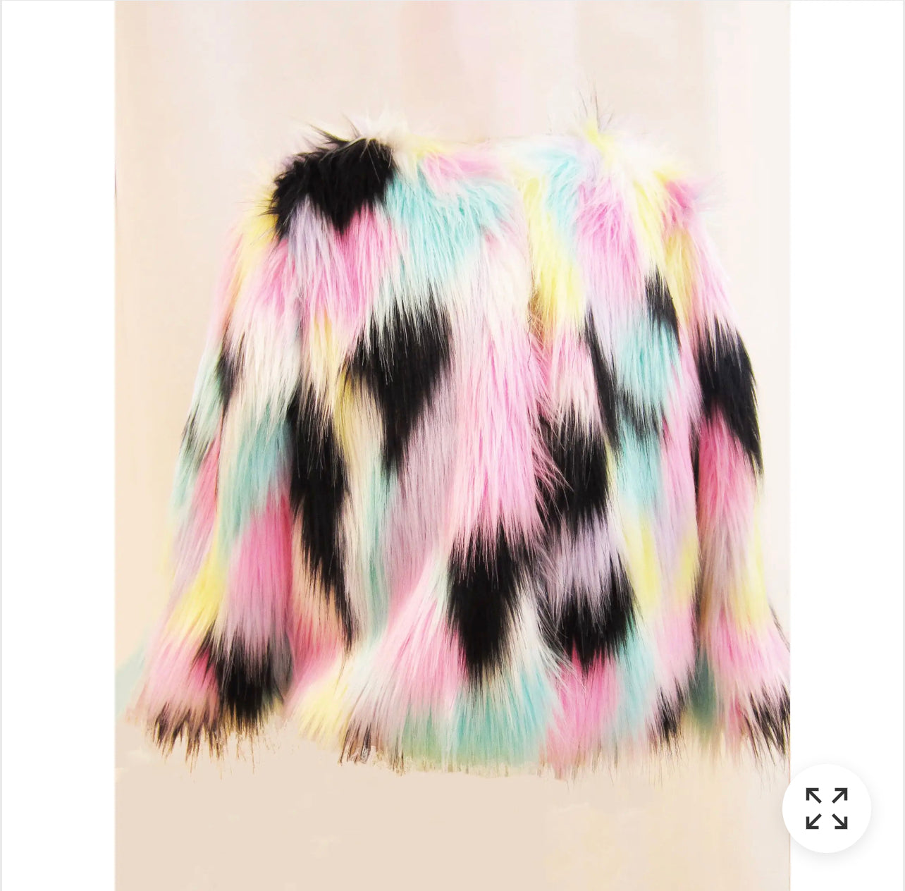 Unicorn Dust Long Shaggy Fur Coat