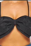 Women’s Gift Big Bow Front Cami Crop Top