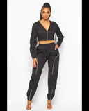 Women’s Athletic Two Piece Jogger Pant Set