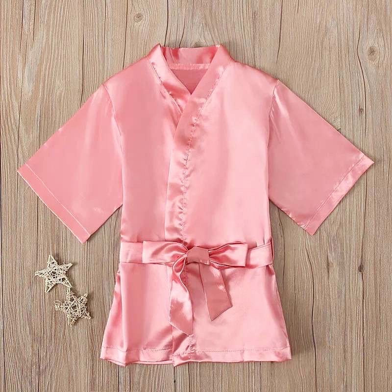 Girls Birthday Princess Satin Robe